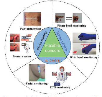 可印刷柔性传感器在人体健康监测中的研究进展