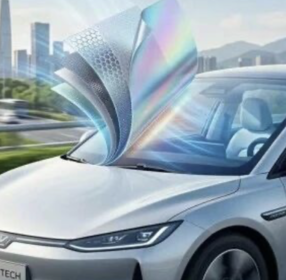 零能耗降温6.1℃！新型透明车窗膜让汽车在烈日下自动散热